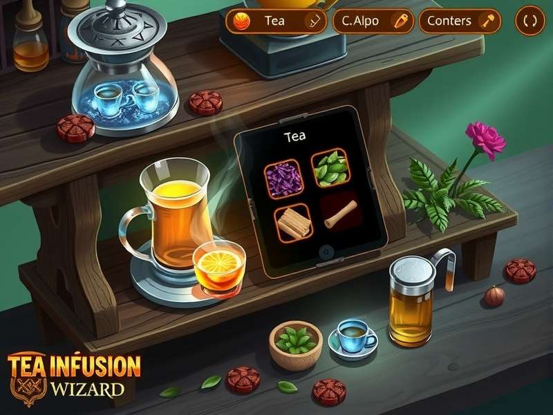 Tea brewing interface in Tea Infusion Wizard